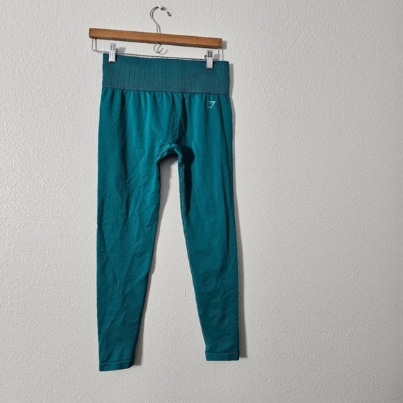 Gymshark Workout Leggings Sz M turquoise green - Picture 6 of 13
